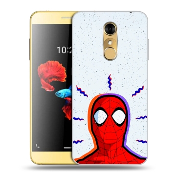 Силиконовый чехол на ZTE Blade A910 с принтом Spiderman Человек паук Силиконовый чехол на ZTE Blade A910 с принтом Spiderman Человек паук