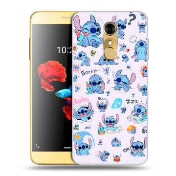 Силиконовый чехол на ZTE Blade A910 с принтом Лило и Стич
