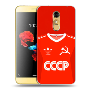 Силиконовый чехол на ZTE Blade A910 с принтом Флаг Герб СССР Силиконовый чехол на ZTE Blade A910 с принтом Флаг Герб СССР