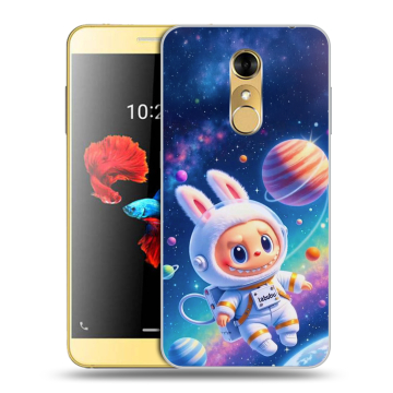 Силиконовый чехол на ZTE Blade A910 с принтом Labubu Лабубу