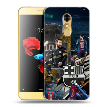 Силиконовый чехол на ZTE Blade A910 с принтом Messi Barcelona Силиконовый чехол на ZTE Blade A910 с принтом Messi Barcelona