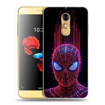 Силиконовый чехол на ZTE Blade A910 с принтом Spiderman Человек паук