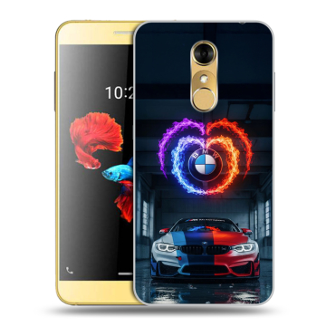 Силиконовый чехол на ZTE Blade A910 с принтом BMW БМВ