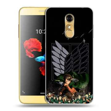 Силиконовый чехол на ZTE Blade A910 с принтом Атака титанов Силиконовый чехол на ZTE Blade A910 с принтом Атака титанов