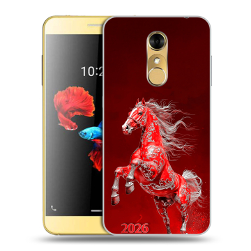 Силиконовый чехол на ZTE Blade A910 с принтом Новый год Силиконовый чехол на ZTE Blade A910 с принтом Новый год