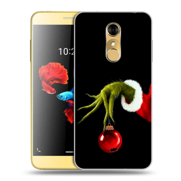Силиконовый чехол на ZTE Blade A910 с принтом Новый год Гринч Силиконовый чехол на ZTE Blade A910 с принтом Новый год Гринч