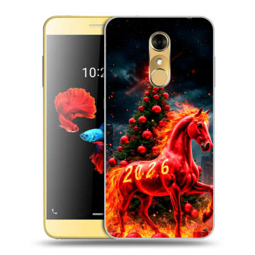 Силиконовый чехол на ZTE Blade A910 с принтом Новый год Силиконовый чехол на ZTE Blade A910 с принтом Новый год
