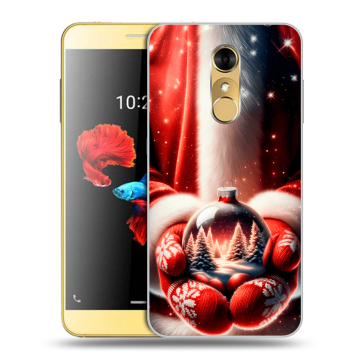 Силиконовый чехол на ZTE Blade A910 с принтом Новый год Силиконовый чехол на ZTE Blade A910 с принтом Новый год