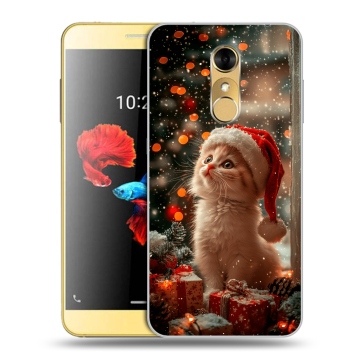 Силиконовый чехол на ZTE Blade A910 с принтом Новый год Силиконовый чехол на ZTE Blade A910 с принтом Новый год