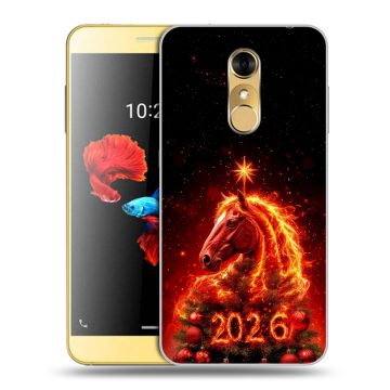 Силиконовый чехол на ZTE Blade A910 с принтом Новый год Силиконовый чехол на ZTE Blade A910 с принтом Новый год