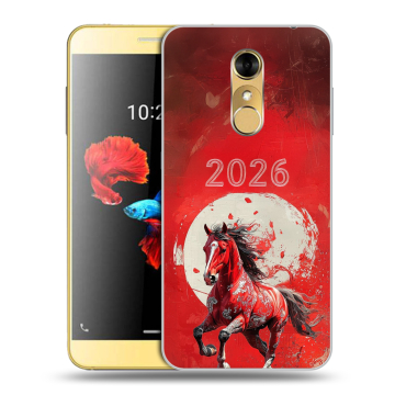 Силиконовый чехол на ZTE Blade A910 с принтом Новый год Силиконовый чехол на ZTE Blade A910 с принтом Новый год