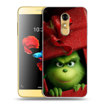 Силиконовый чехол на ZTE Blade A910 с принтом Новый год Силиконовый чехол на ZTE Blade A910 с принтом Новый год