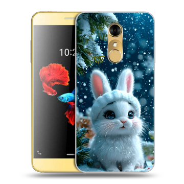 Силиконовый чехол на ZTE Blade A910 с принтом Новый год Силиконовый чехол на ZTE Blade A910 с принтом Новый год