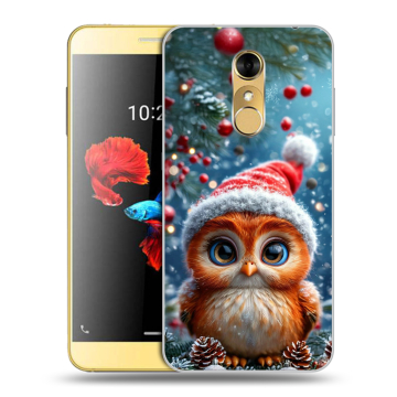 Силиконовый чехол на ZTE Blade A910 с принтом Новый год Силиконовый чехол на ZTE Blade A910 с принтом Новый год