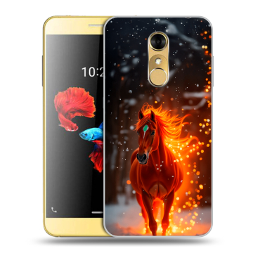 Силиконовый чехол на ZTE Blade A910 с принтом Новый год Силиконовый чехол на ZTE Blade A910 с принтом Новый год