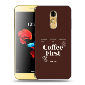 Силиконовый чехол на ZTE Blade A910 с принтом женский
