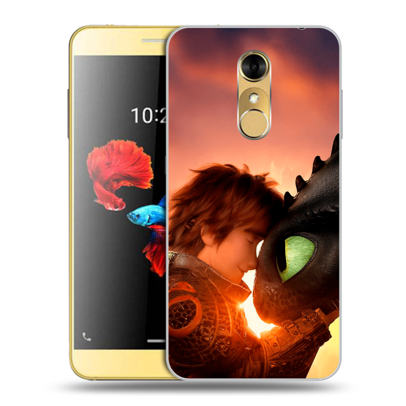 Силиконовый чехол на ZTE Blade A910 с принтом Как приручить дракона Силиконовый чехол на ZTE Blade A910 с принтом Как приручить дракона