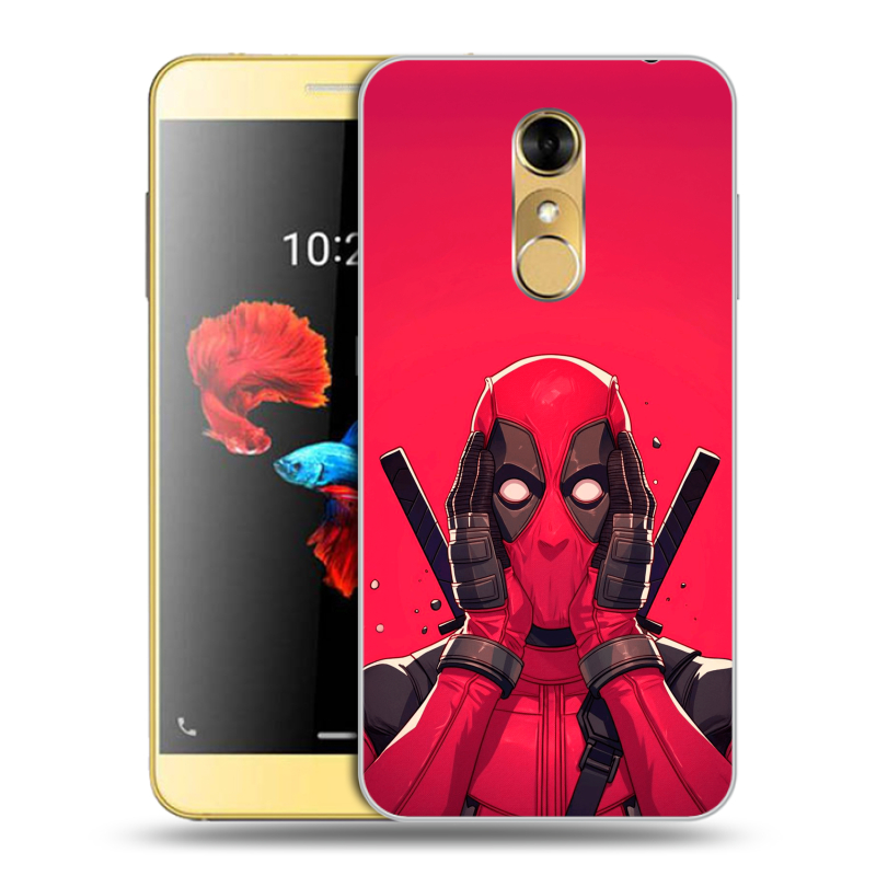 Силиконовый чехол на ZTE Blade A910 с принтом Дедпул Deadpool Силиконовый чехол на ZTE Blade A910 с принтом Дедпул Deadpool