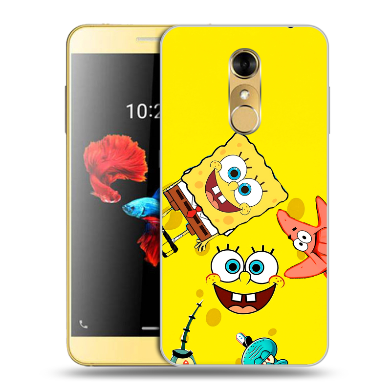 Силиконовый чехол на ZTE Blade A910 с принтом Спанч боб Спанчбоб Силиконовый чехол на ZTE Blade A910 с принтом Спанч боб Спанчбоб