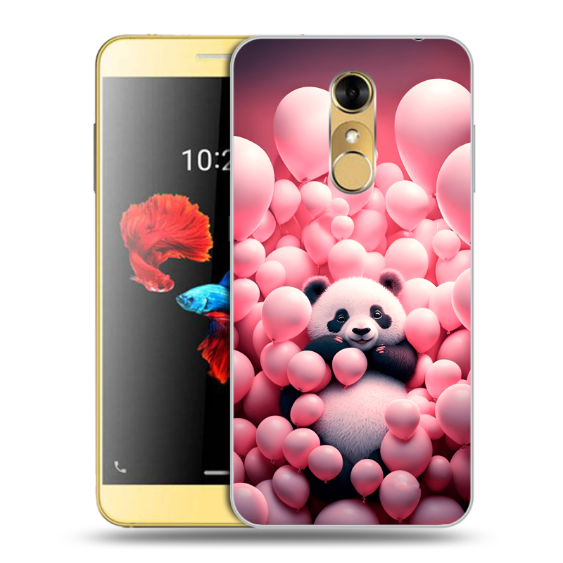 Силиконовый чехол на ZTE Blade A910 с принтом Панда Силиконовый чехол на ZTE Blade A910 с принтом Панда