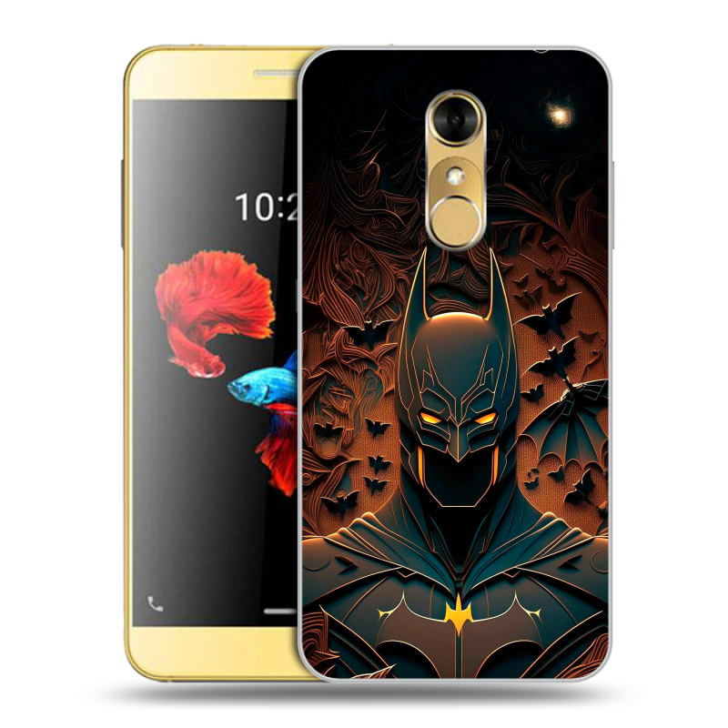 Силиконовый чехол на ZTE Blade A910 с принтом Batman Бэтмен Силиконовый чехол на ZTE Blade A910 с принтом Batman Бэтмен