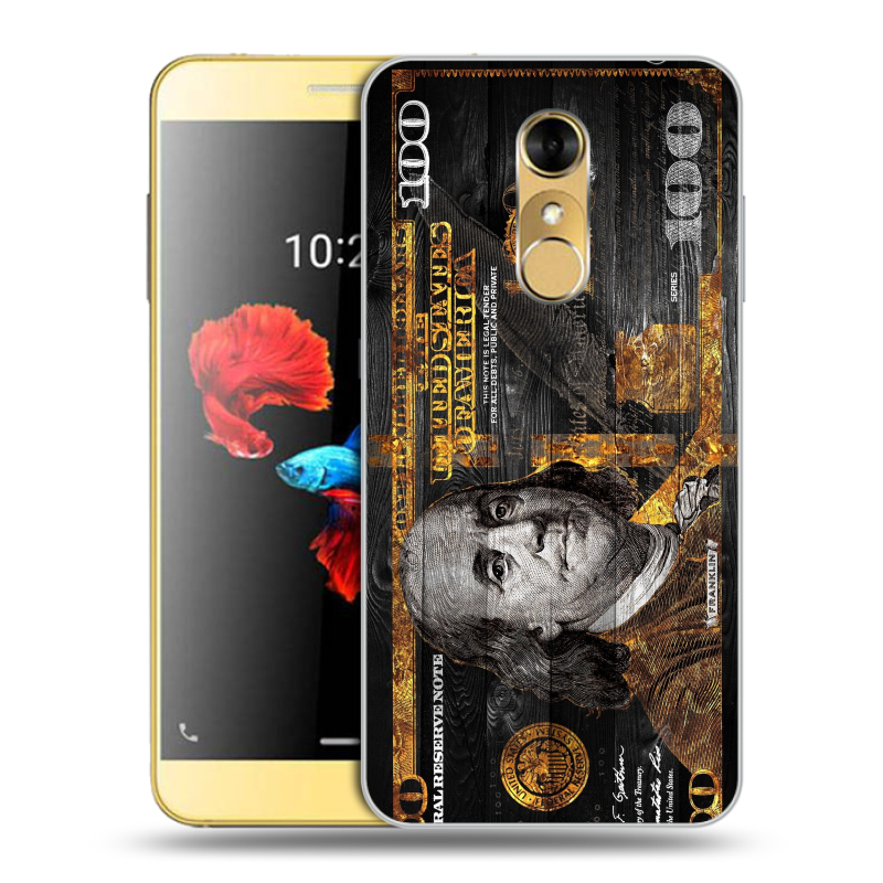 Силиконовый чехол на ZTE Blade A910 с принтом Доллар деньги Силиконовый чехол на ZTE Blade A910 с принтом Доллар деньги