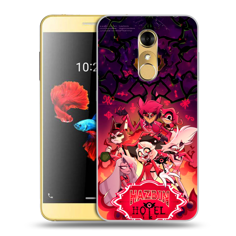 Силиконовый чехол на ZTE Blade A910 с принтом Hazbin Hotel Отель Хазбин Силиконовый чехол на ZTE Blade A910 с принтом Hazbin Hotel Отель Хазбин