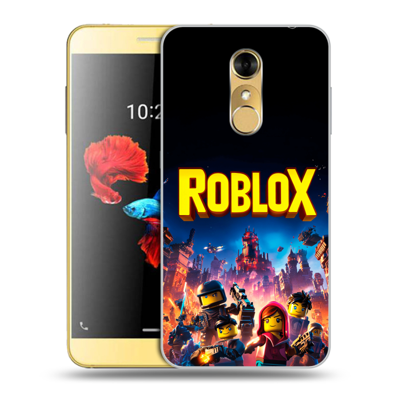 Силиконовый чехол на ZTE Blade A910 с принтом Roblox Роблокс Силиконовый чехол на ZTE Blade A910 с принтом Roblox Роблокс