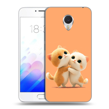 Пластиковый чехол на Meizu M3E с принтом Милые котики Пластиковый чехол на Meizu M3E с принтом Милые котики