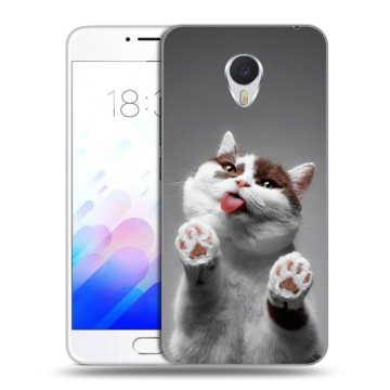Пластиковый чехол на Meizu M3E с принтом Коты Пластиковый чехол на Meizu M3E с принтом Коты