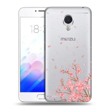 Пластиковый чехол на Meizu M3E с принтом Ветка сакуры
