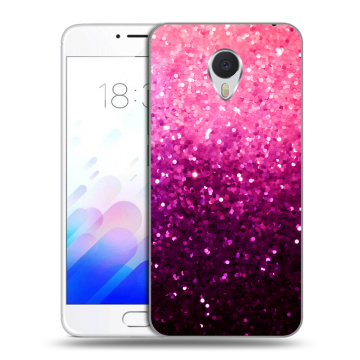 Пластиковый чехол на Meizu M3E с принтом Блестки Пластиковый чехол на Meizu M3E с принтом Блестки