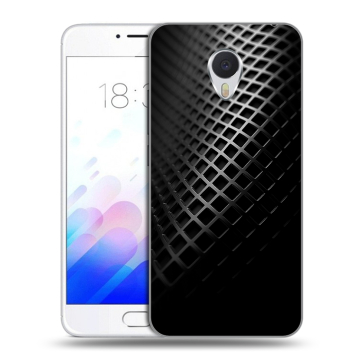 Пластиковый чехол на Meizu M3E с принтом Текстура металла Пластиковый чехол на Meizu M3E с принтом Текстура металла