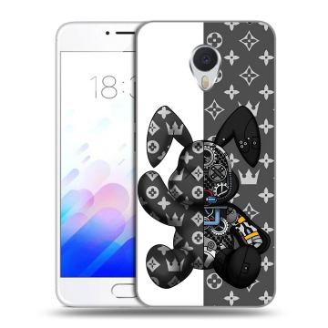 Пластиковый чехол на Meizu M3E с принтом Луи робот