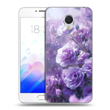 Пластиковый чехол на Meizu M3E с принтом Розы цветы Пластиковый чехол на Meizu M3E с принтом Розы цветы