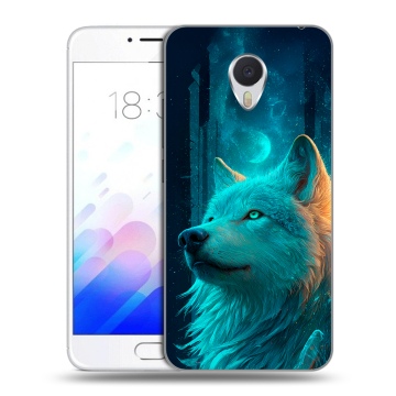 Пластиковый чехол на Meizu M3E с принтом бабочки саккура