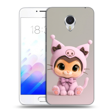 Пластиковый чехол на Meizu M3E с принтом Куроми Kuromi 