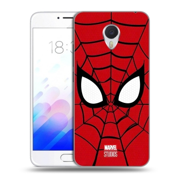 Пластиковый чехол на Meizu M3E с принтом человек паук spiderman Пластиковый чехол на Meizu M3E с принтом человек паук spiderman