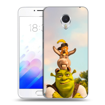 Пластиковый чехол на Meizu M3E с принтом Шрек Shrek