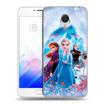 Пластиковый чехол на Meizu M3E с принтом Холодное сердце Frozen
