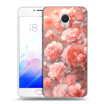 Пластиковый чехол на Meizu M3E с принтом Розы цветы