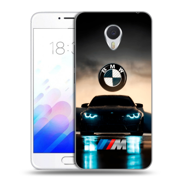 Пластиковый чехол на Meizu M3E с принтом БМВ BMW Пластиковый чехол на Meizu M3E с принтом БМВ BMW