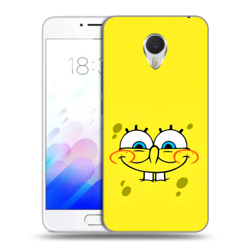 Пластиковый чехол на Meizu M3E с принтом спанчбоб спанч боб Пластиковый чехол на Meizu M3E с принтом спанчбоб спанч боб