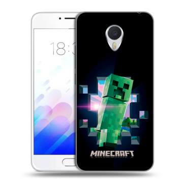 Пластиковый чехол на Meizu M3E с принтом Майнкрафт Minecraft