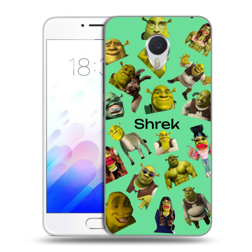 Пластиковый чехол на Meizu M3E с принтом Шрек Shrek