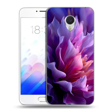 Пластиковый чехол на Meizu M3E с принтом женский цветы Пластиковый чехол на Meizu M3E с принтом женский цветы
