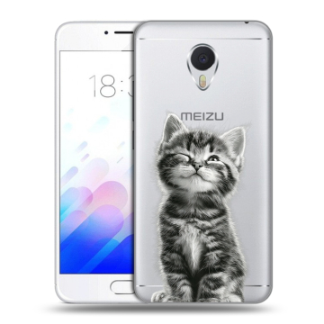 Пластиковый чехол на Meizu M3E с принтом Котенок