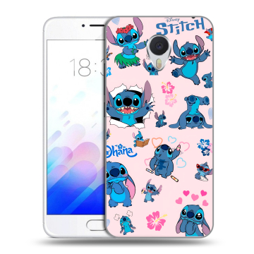 Пластиковый чехол на Meizu M3E с принтом Лило и Стич Пластиковый чехол на Meizu M3E с принтом Лило и Стич