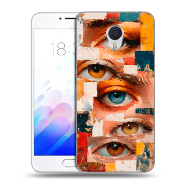 Пластиковый чехол на Meizu M3E с принтом Модный принт