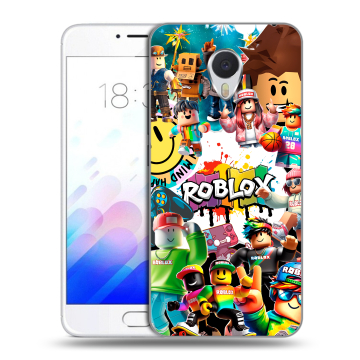 Пластиковый чехол на Meizu M3E с принтом Roblox Роблокс Пластиковый чехол на Meizu M3E с принтом Roblox Роблокс
